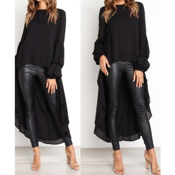 Last 1  Dual layered flowing hi low top - Picture 6 of 6